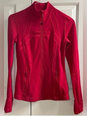 🍒LULULEMON sz 6 CLASSIC DEFINE Jacket DARK RED Full-Length *LUON